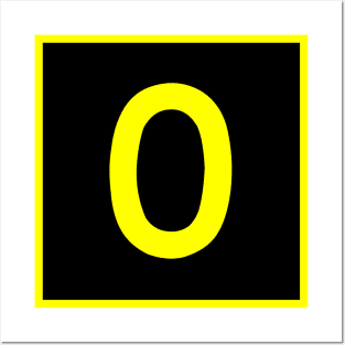 O - Oscar - FAA taxiway sign, phonetic alphabet Posters and Art